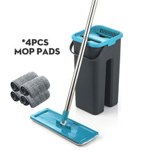 Load image into Gallery viewer, Hands-Free Wringing Flat Mop
