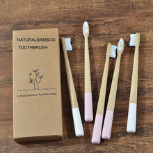 Load image into Gallery viewer, Bamboo Toothbrush 5-Pack
